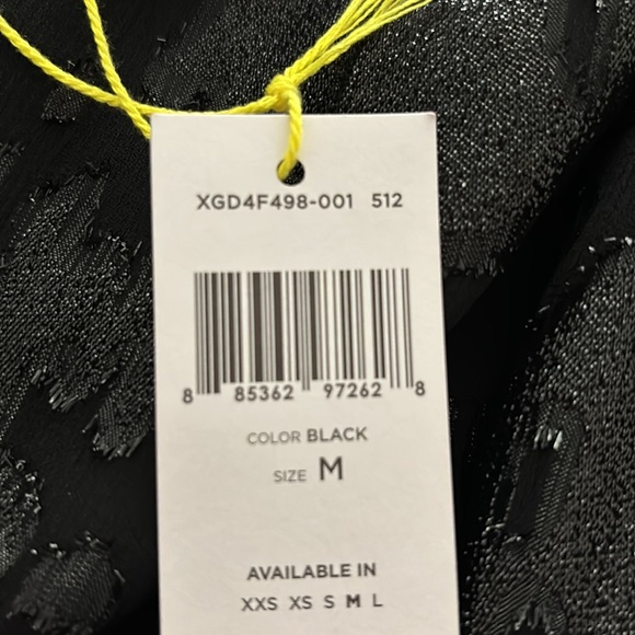 BCBGeneration blazer jacket shawl leopard shimmer design cutout open back NWT M - Picture 9 of 17